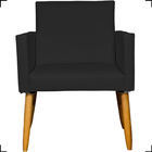 Kit 2 Poltronas Decorativa Para Sala Recepção Consultório Nin