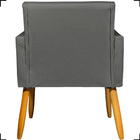 Kit 2 Poltronas Decorativa Para Sala Recepção Consultório Nin