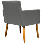 Kit 2 Poltronas Decorativa Para Sala Recepção Consultório Nin