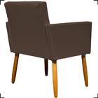 Kit 2 Poltronas Decorativa Para Sala Recepção Consultório Nin