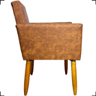 Kit 2 Poltronas Decorativa Para Sala Recepção Consultório Nin