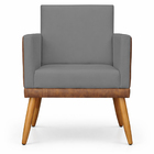 Kit 2 Poltronas Decorativa Para Sala Recepção Escritório Cons