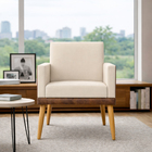 Kit 2 Poltronas Decorativa Para Sala Recepção Escritório Cons