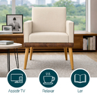 Kit 2 Poltronas Decorativa Para Sala Recepção Escritório Cons