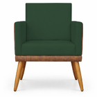 Kit 2 Poltronas Decorativa Para Sala Recepção Escritório Cons