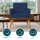 Kit 2 Poltronas Decorativa Para Sala Recepção Escritório Cons