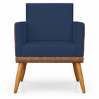 Kit 2 Poltronas Decorativa Para Sala Recepção Escritório Cons