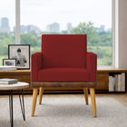 Kit 2 Poltronas Decorativa Para Sala Recepção Escritório Cons