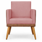 Kit 2 Poltronas Decorativa Para Sala Recepção Escritório Cons