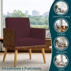 Kit 2 Poltronas Decorativa Para Sala Recepção Escritório Cons