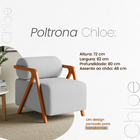 Kit 2 Poltronas Decorativa Para Sala Recepção Manicure Cadeir