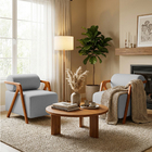 Kit 2 Poltronas Decorativa Para Sala Recepção Manicure Cadeir