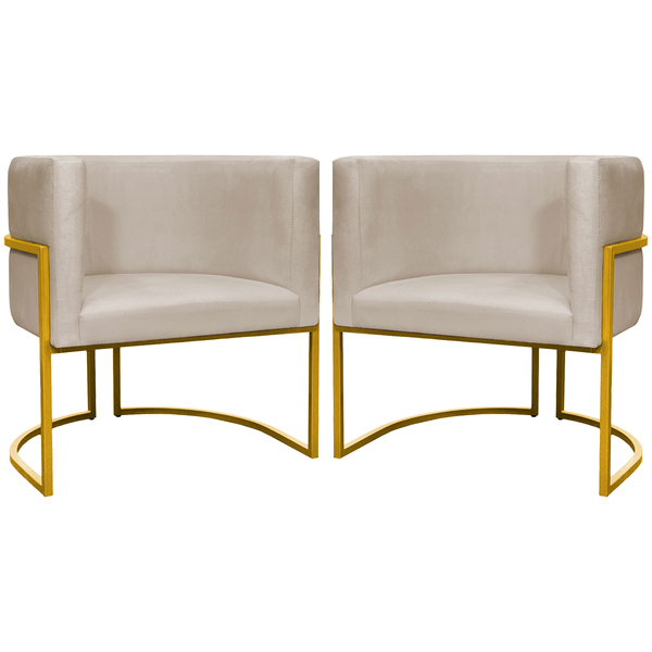 Kit 2 Poltronas Decorativa Para Sala Recepção Manicure Consul