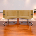 Kit 2 Poltronas Decorativa Para Sala Recepção Manicure Consul