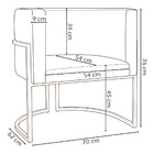 Kit 2 Poltronas Decorativa Para Sala Recepção Manicure Consul