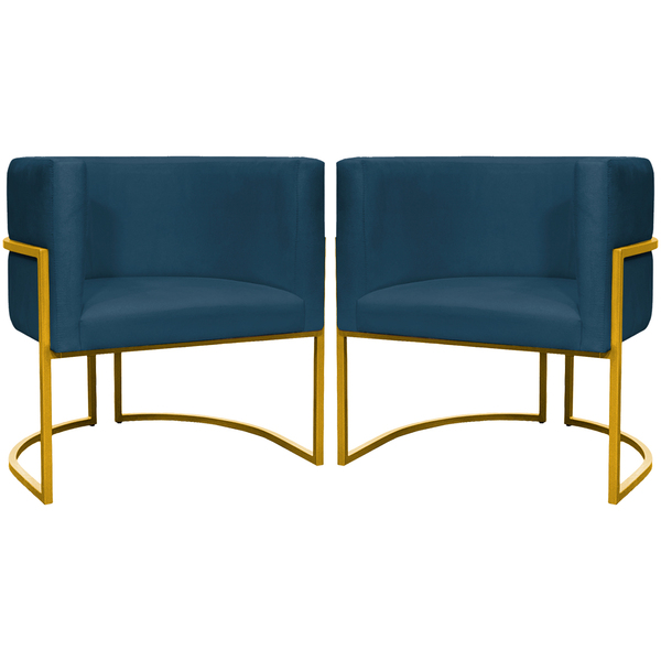 Kit 2 Poltronas Decorativa Para Sala Recepção Manicure Consul