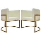 Kit 2 Poltronas Decorativa Para Sala Recepção Manicure Consul