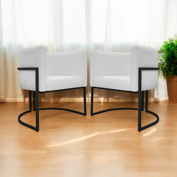 Kit 2 Poltronas Decorativa Para Sala Recepção Manicure Consul