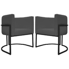 Kit 2 Poltronas Decorativa Para Sala Recepção Manicure Consul