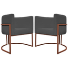 Kit 2 Poltronas Decorativa Para Sala Recepção Manicure Consul