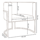Kit 2 Poltronas Decorativa Para Sala Recepção Manicure Consul