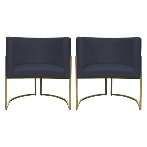 Kit 2 Poltronas Decorativa Para Sala Recepção Manicure Consul