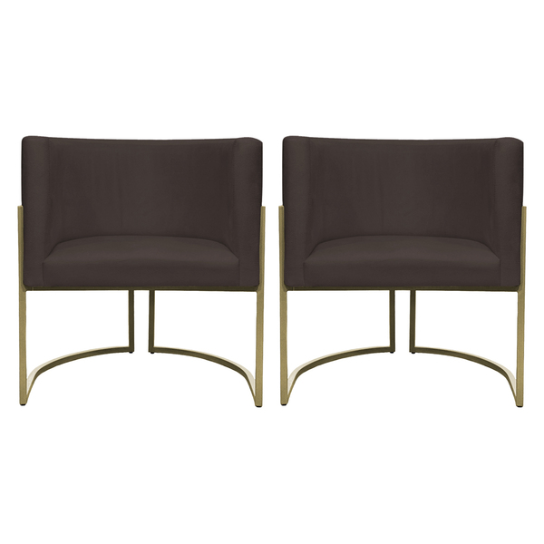 Kit 2 Poltronas Decorativa Para Sala Recepção Manicure Consul