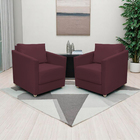 Kit 2 Poltronas Decorativa Para Sala Recepção Manicure Consul