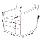 Kit 2 Poltronas Decorativa Para Sala Recepção Manicure Consul