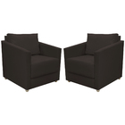 Kit 2 Poltronas Decorativa Para Sala Recepção Manicure Consul