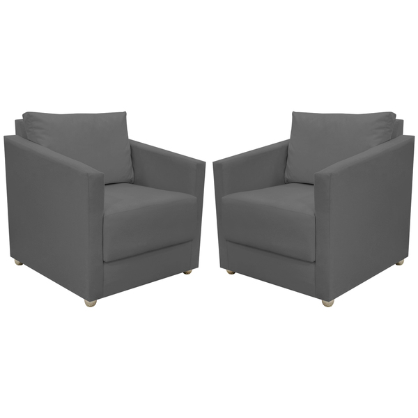 Kit 2 Poltronas Decorativa Para Sala Recepção Manicure Consul