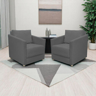 Kit 2 Poltronas Decorativa Para Sala Recepção Manicure Consul