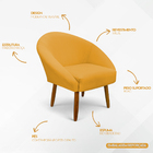 Kit 2 Poltronas Decorativa Para Sala Recepção Manicure Consul