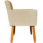 Kit 2 Poltronas Decorativa Para Sala Recepção Nina Suede Bege