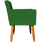 Kit 2 Poltronas Decorativa Para Sala Recepção Nina Suede Verd