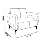 Kit 2 Poltronas Decorativa Sala De Estar Com Braço Frances Co