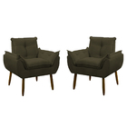 Kit 2 Poltronas Decorativa Sala De Estar Descanso Escritório