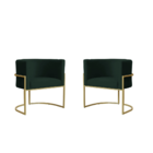 Kit 2 Poltronas Decorativa Sala De Estar Luana + Namoradeira