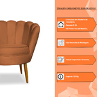 Kit 2 Poltronas Decorativa Sala De Estar Pétala Veludo Terrac