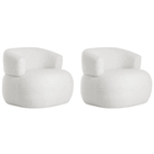 Kit 2 Poltronas Decorativa Sala De Estar Recepção Suiça Boucl