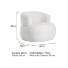 Kit 2 Poltronas Decorativa Sala De Estar Recepção Suiça Boucl