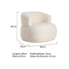 Kit 2 Poltronas Decorativa Sala De Estar Recepção Suiça Boucl