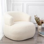 Kit 2 Poltronas Decorativa Sala De Estar Recepção Suiça Boucl