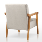 Kit 2 Poltronas Decorativa Sala Estar Linho Cinza Claro Lia