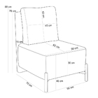 Kit 2 Poltronas Decorativa Sala Estar Living Hungria L02 Cour