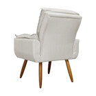 Kit 2 Poltronas Decorativa Sala Recepção Emília Plus Bege