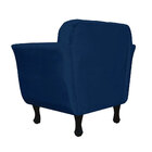 Kit 2 Poltronas Decorativa Sala Recepção Helena Azul Marinho