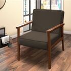 Kit 2 Poltronas Decorativa Vitória Suede Marrom Claro