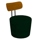 Kit 2 Poltronas Decorativas Addams Veludo Verde G45 - Gran Be