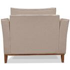 Kit 2 Poltronas Decorativas Balli Pes Madeira Linho Ezz